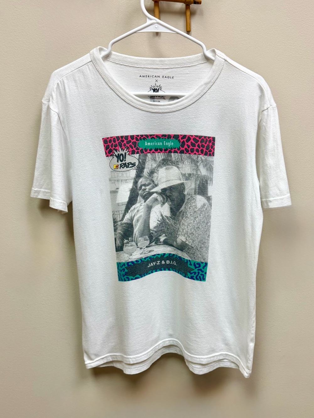 🌟HOST PICK!🌟 American Eagle ⚡️ Jay-Z & Notorious B.I.G. Yo! MTV Raps T-Shirt